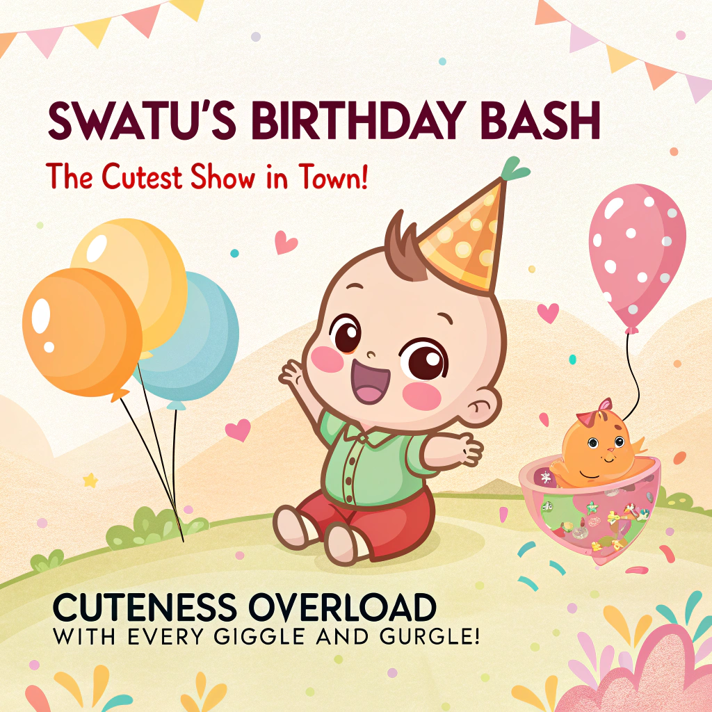 Cute baby, and Birthday Card