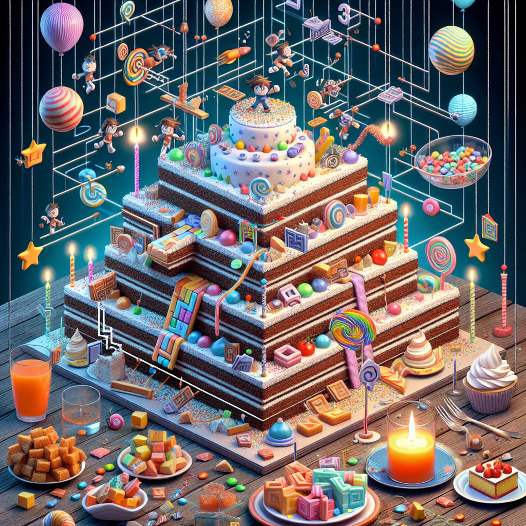 Games, Mario, Illusions , String theory, Sweets, and Cake Birthday Card
