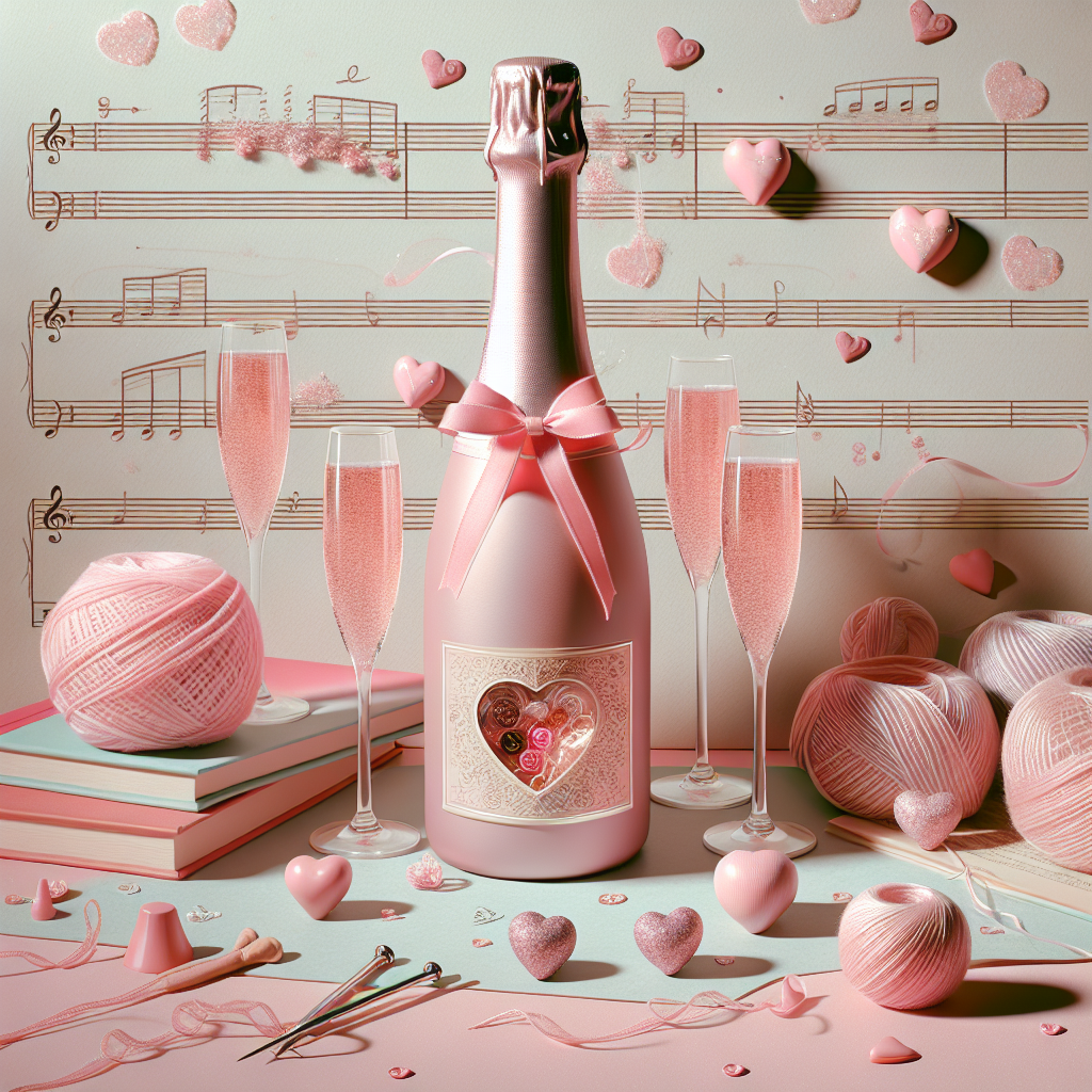 A whimsical birthday-themed illustration that exudes cuteness through pastel tones. Central to the design is a bubbly pink champagne bottle adorned with festive ribbons, alongside a scatter of delicate champagne flutes. Each glass cradles a small, heart-shaped chocolate, infusing romance into the theme. The background softly alludes to iconic musical scores, with subtle notes and treble clefs interwoven through the scene. Stacks of books peppered around the composition give a nod to a cozy reading nook, while balls of yarn and knitting needles hint at a beloved crafting hobby, completing the charming birthday tableau.
Generated with these themes: Pink champagne chocolates musicals books knitting.
Made with ❤️ by AI.