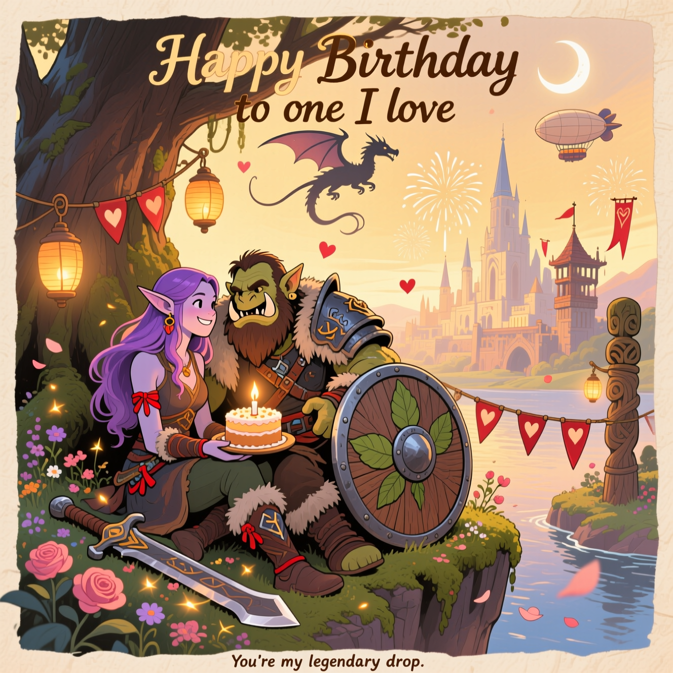 World of warcraft, and Birthday Card