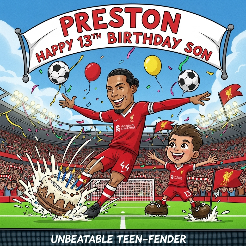 Soccer, Liverpool fc, Virgil van dijk, and Birthday Card