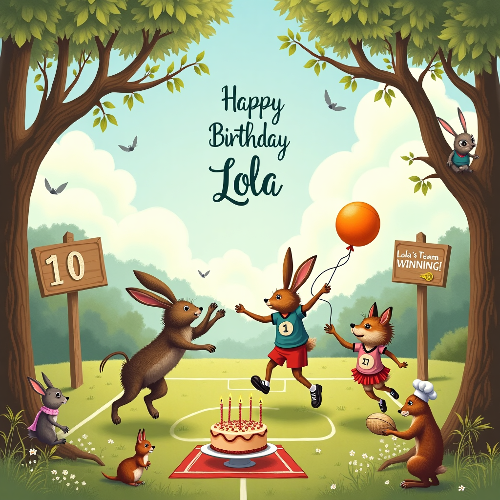 Netball Birthday Card