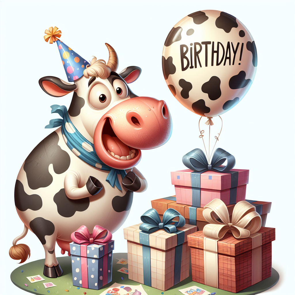 Steven brown moo Birthday Card