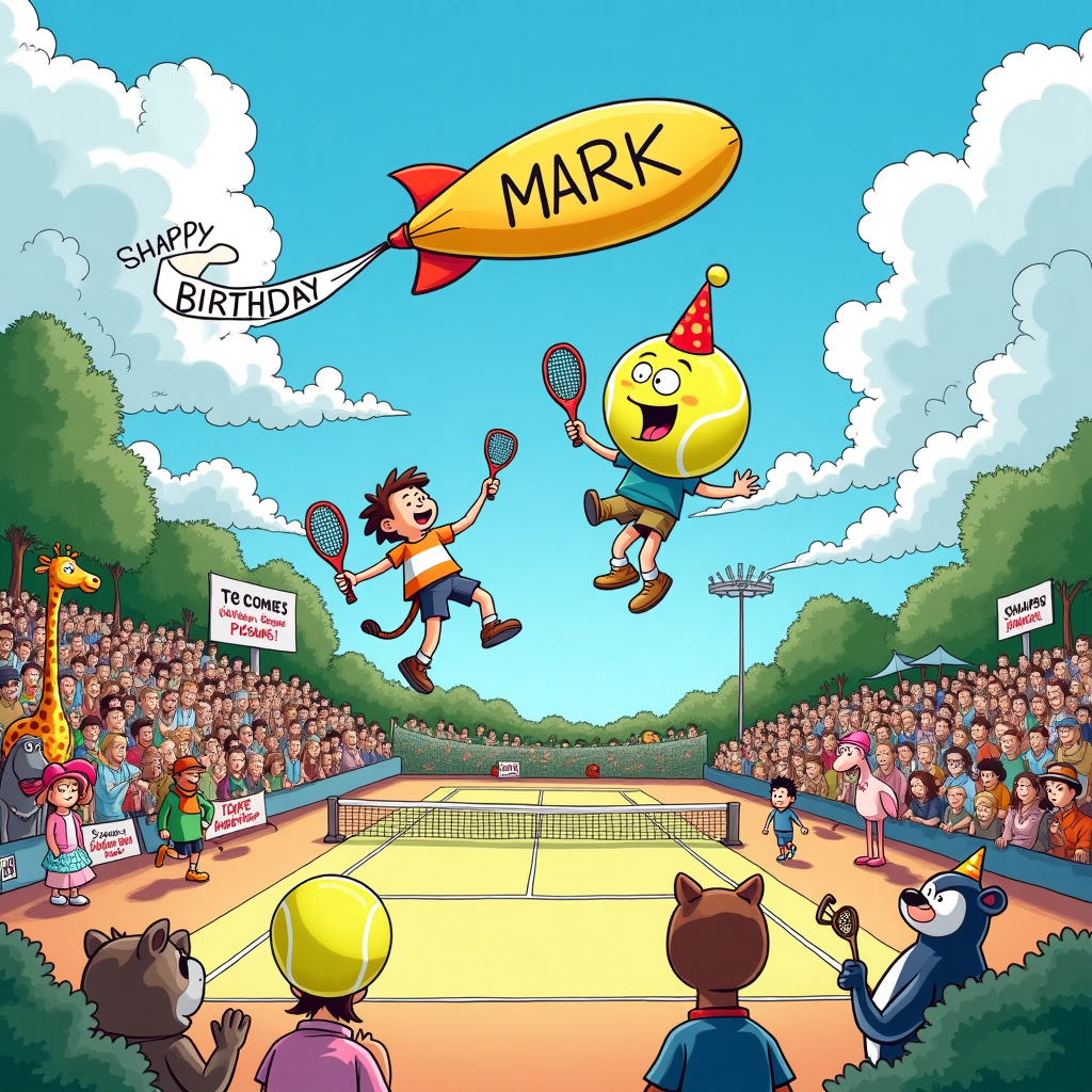 Winning at Padel Tennis Birthday Card