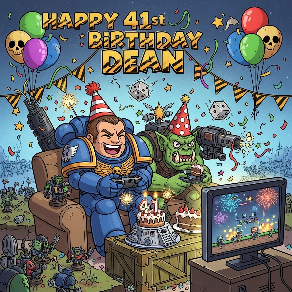 Warhammer , Gaming, , and Birthday Card