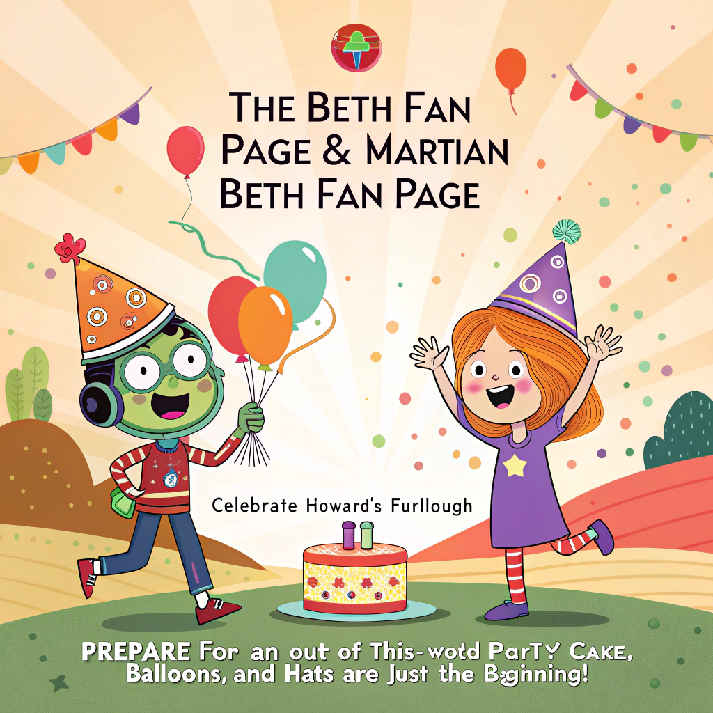 Cake balloons party hats, and Congratulations Card