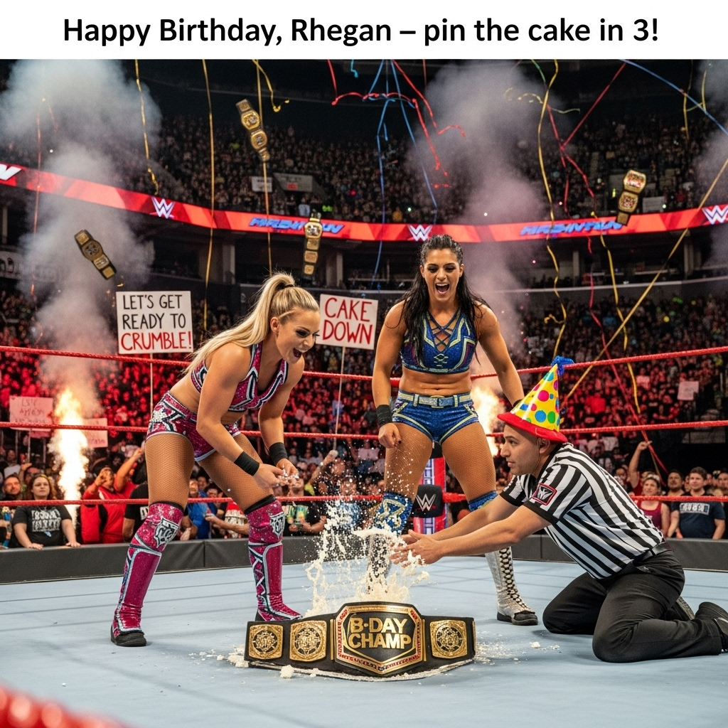 Wwe , Ladies wrestling , and Birthday Card