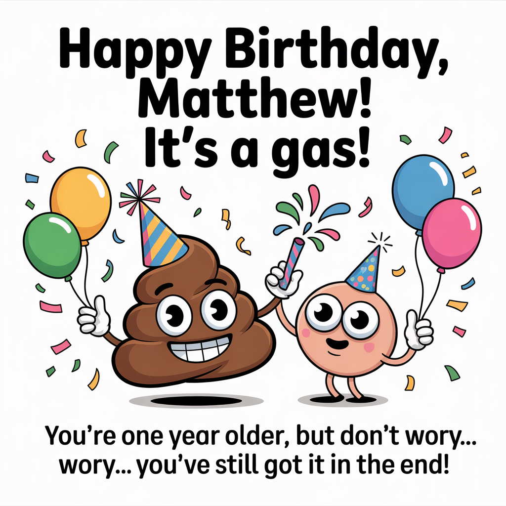 Poop, Buttholes, and Birthday Card