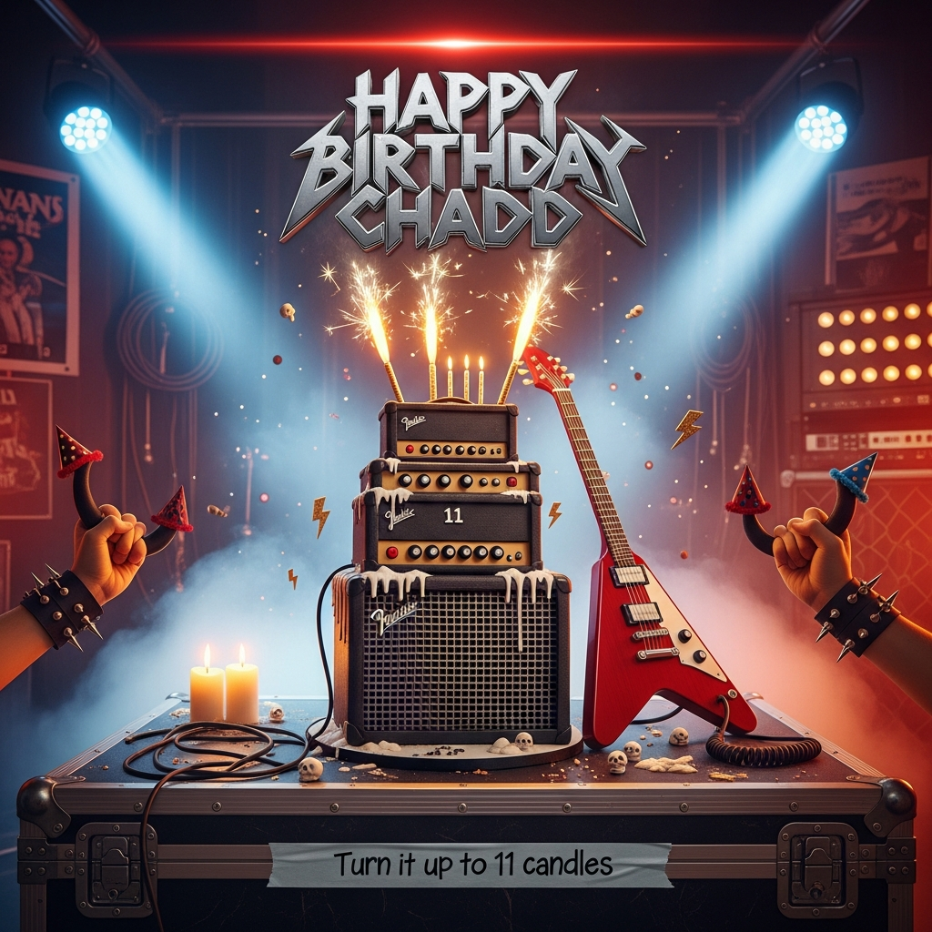 Heavy metal, and Birthday Card