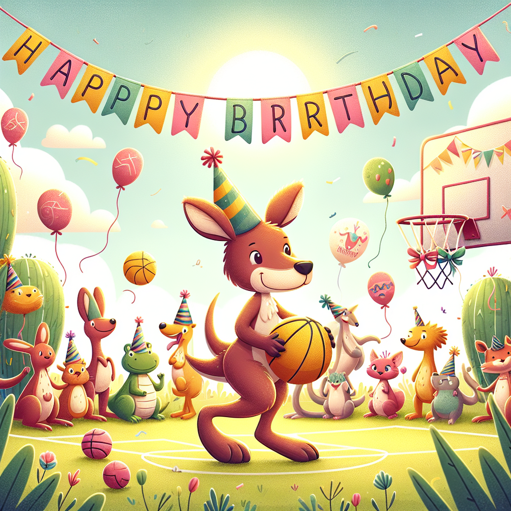 Netball Birthday Card