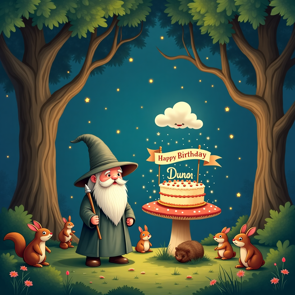 Chibi Gandalf Birthday Card