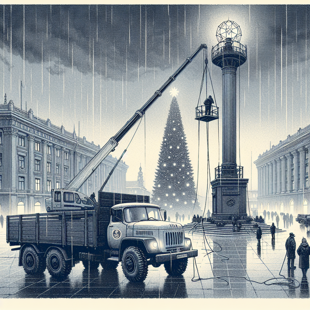 Muztrans, Hiab, Lorry, and City Christmas Card