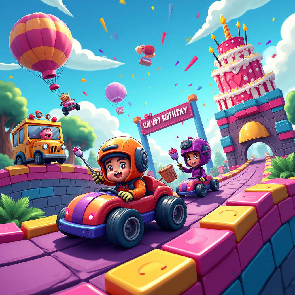 Fortnite, Lego, Cars, Acai, and Birthday Card