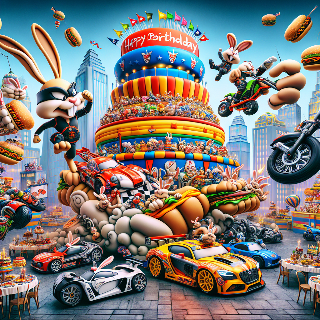 BMW cars, Motorbike , Rabbits, Food, and Mixed Martial Arts Birthday Card