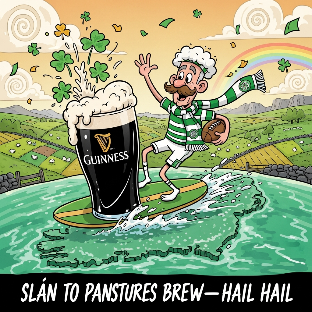 Guinness, Ireland, Celtic Football Club, and Farewell Card