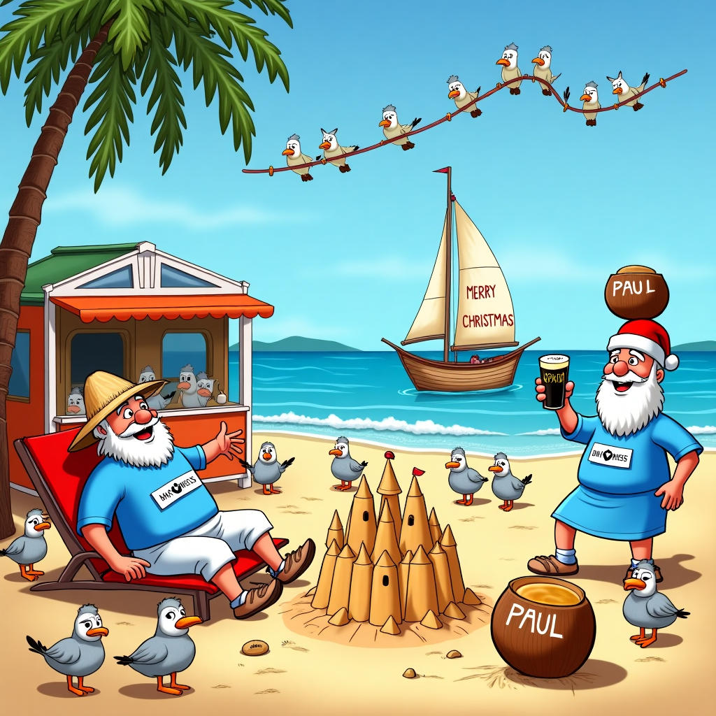 Man City FC, Curry, Goa beach, and Guinness Christmas Card