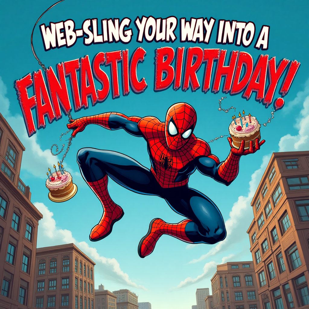 SPIDERMAN, and Birthday Card
