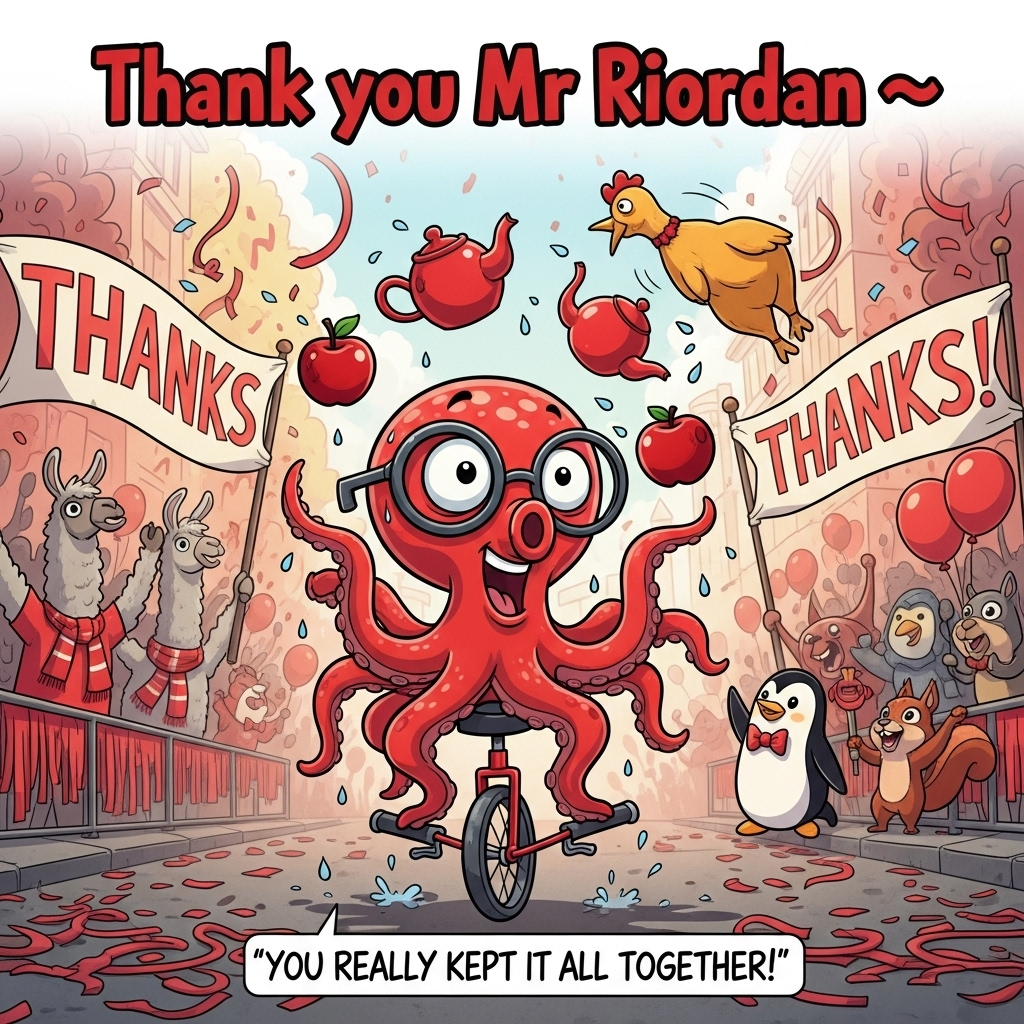 Red, and Thank-you Card