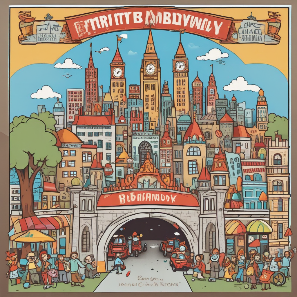 Cartoon Funny, Create an image of a lively, funny cartoon birthday invitation. The design features distinctive landmarks from Toronto and London, amalgamated into a playful cityscape. Depict cartoon characters of various descent and genders, like a Hispanic woman, a Middle-Eastern man, and a South Asian child, all joyfully playing baseball in the midst of the bustling city. Complement the scenery with foamy beer mugs at the bottom, the characters cheering and toasting, adding a festive touch to the whimsical birthday theme.
Generated with these themes: Toronto, London, Baseball, and Beer.
Made with ❤️ by AI.