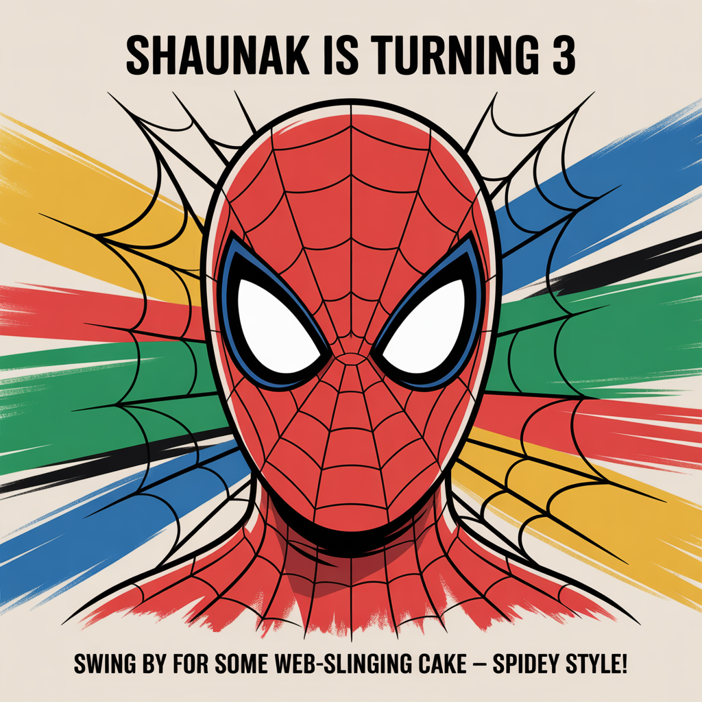 Spiderman , and Birthday Card