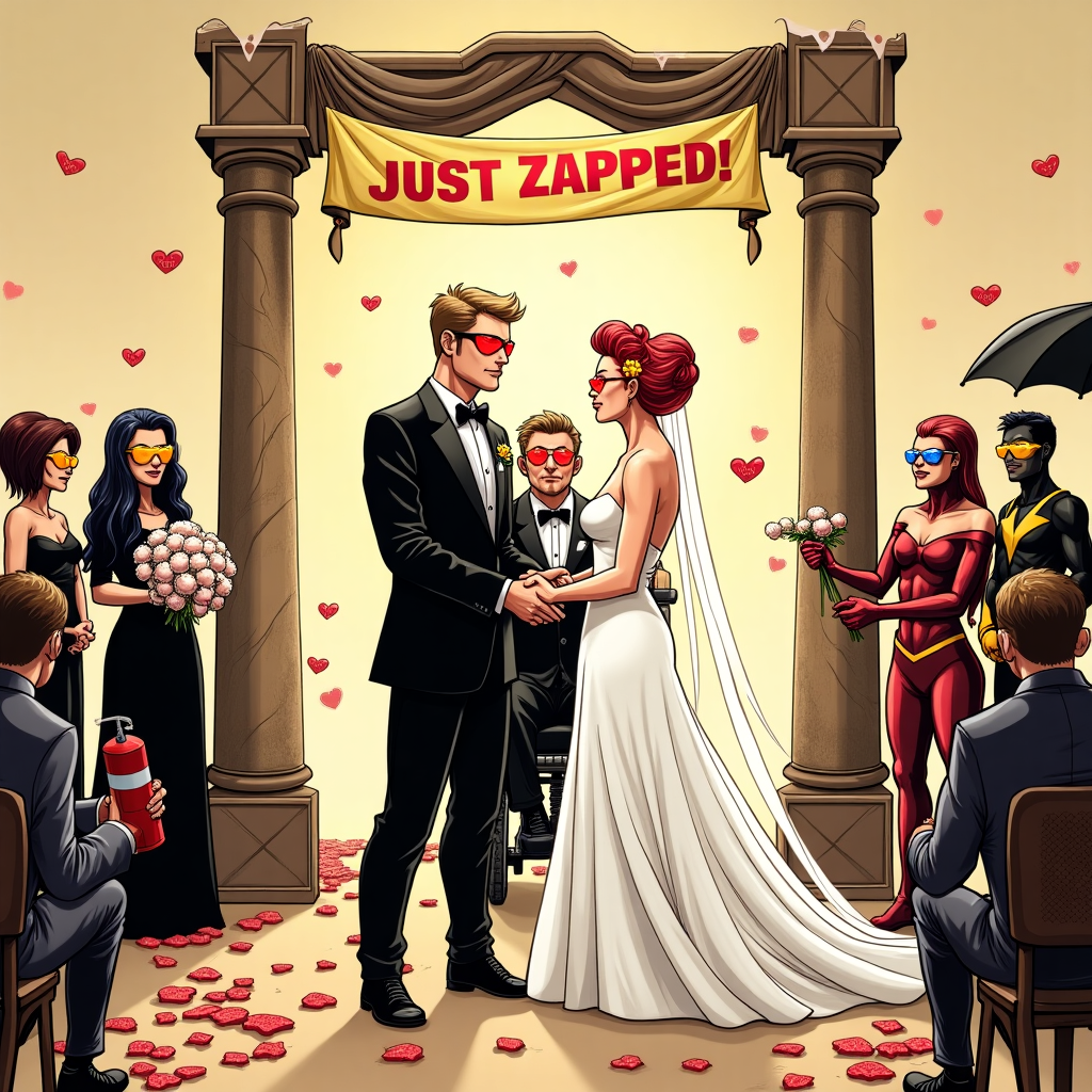 Marvel cyclops wedding Wedding Card