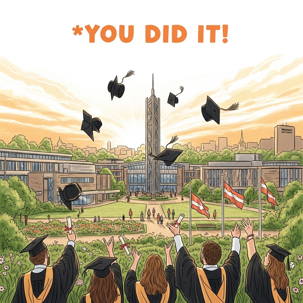 Warwick University , and Congratulations Card