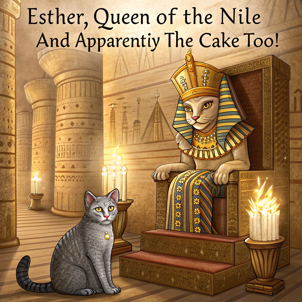 Ancient egypt Mau cat Birthday Card
