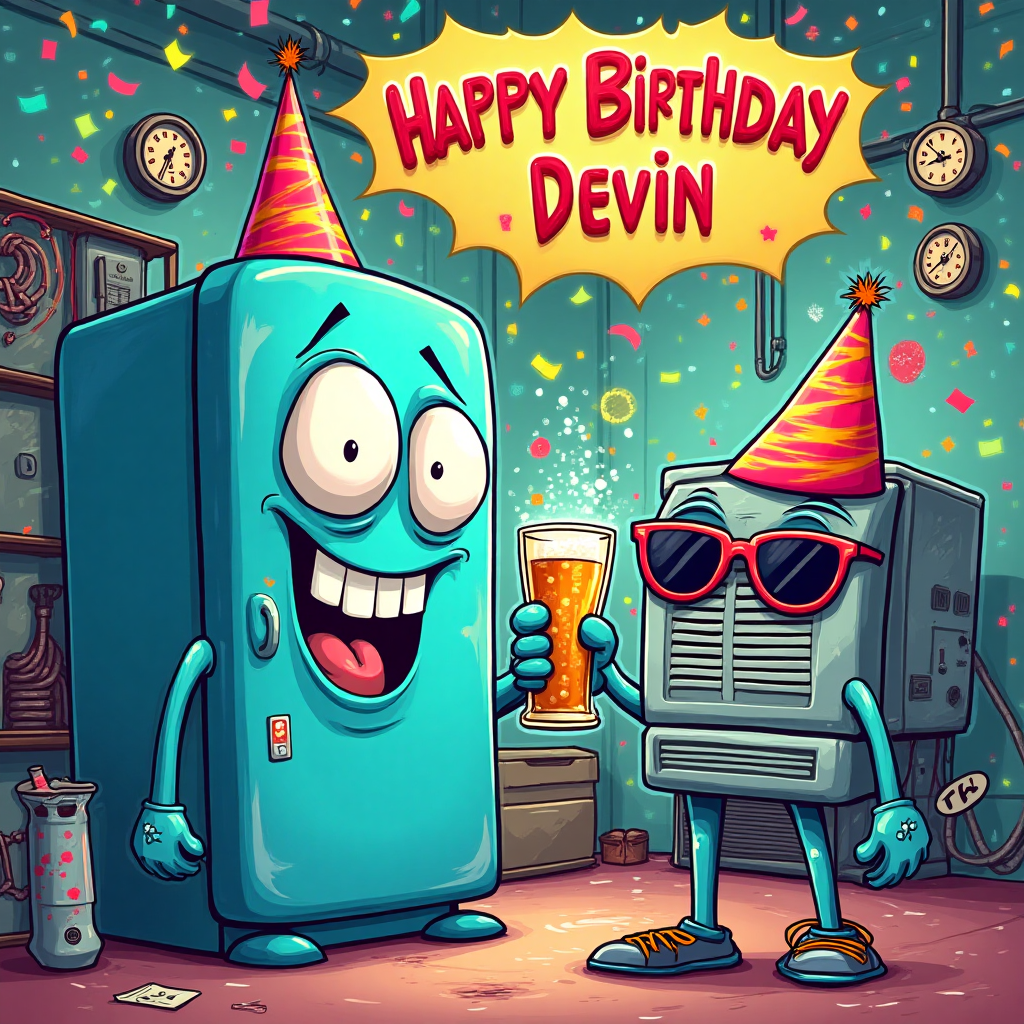 Alcohol, Hvac, Refrigeration, and Birthday Card