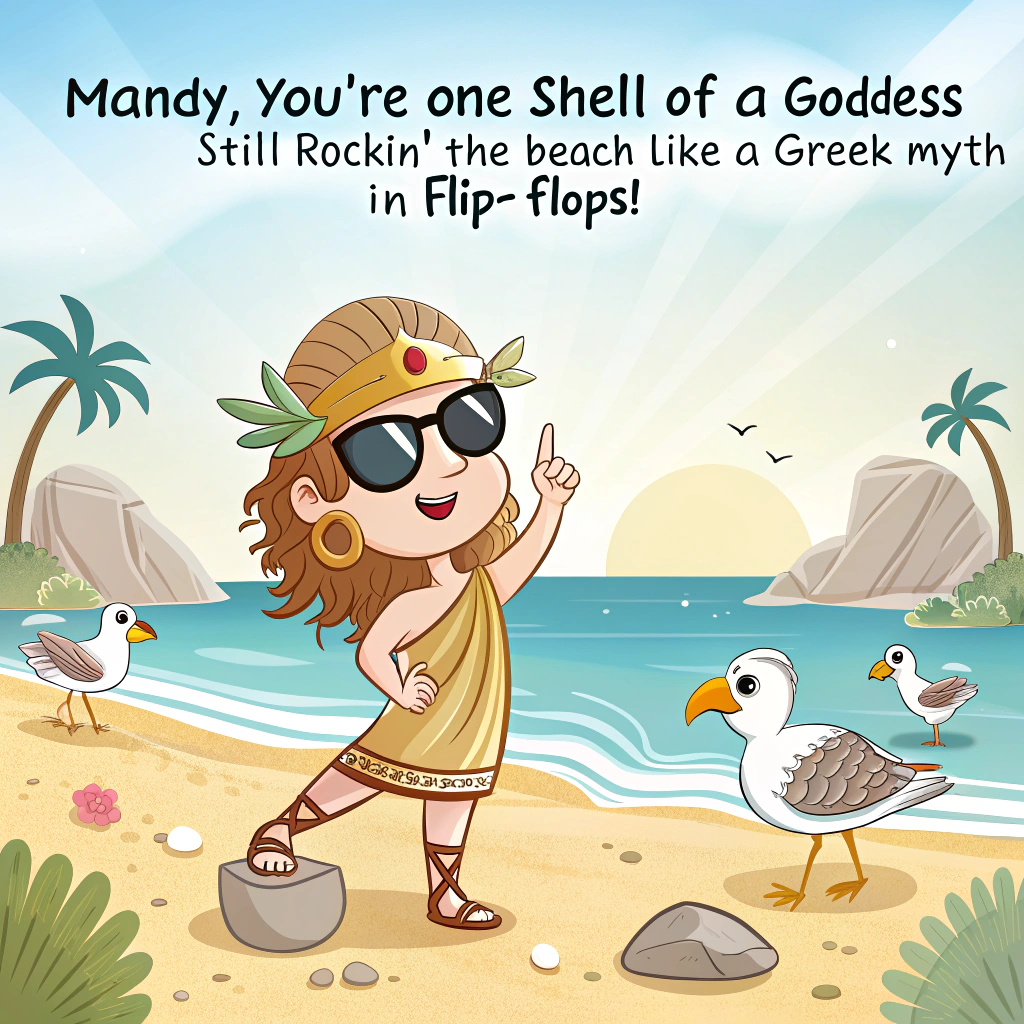 Beach Greece , and Shell Birthday Card