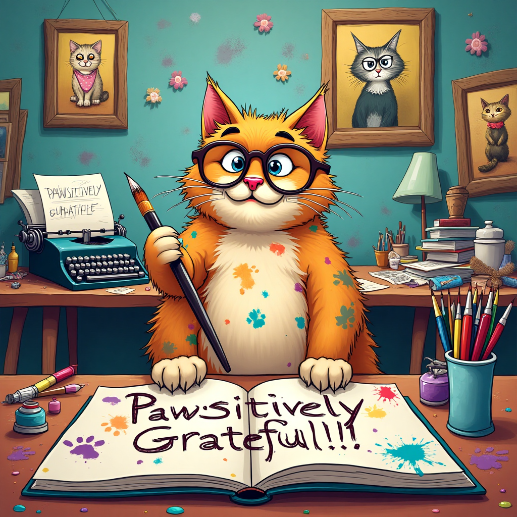 Art, writing, cats, and Thank-you Card