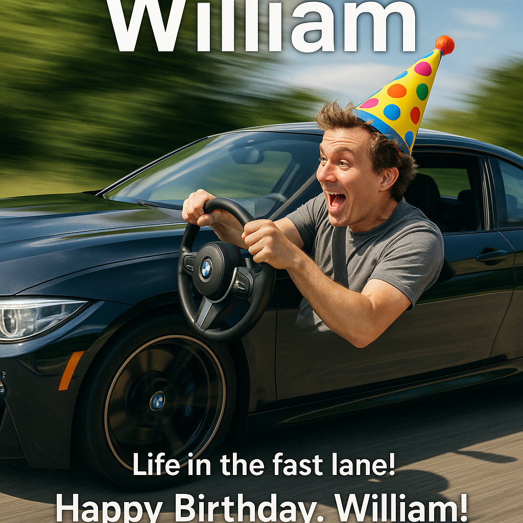 BMW race cars, and Birthday Card