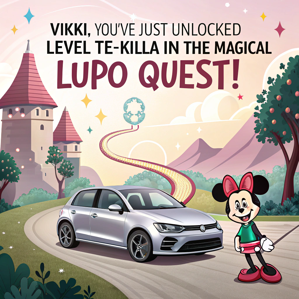 Volkswagen lupo GTI , Disney world, PC gaming, and Tequila Birthday Card