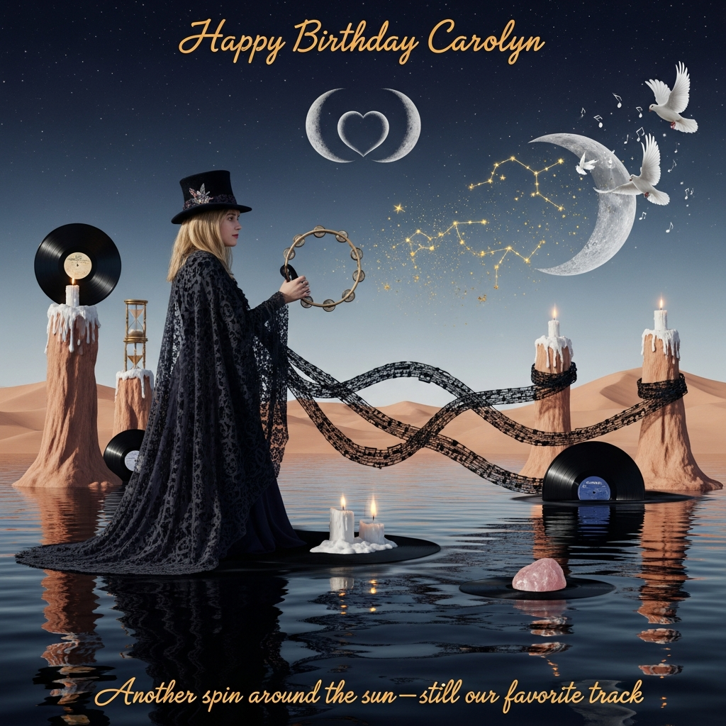 Stevie Nicks, and Anniversary Card