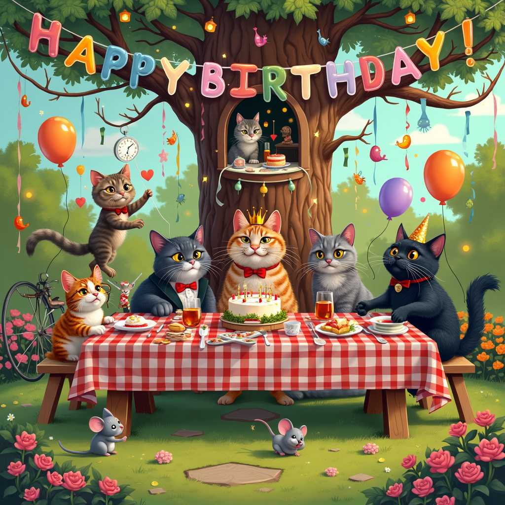 Cats Birthday Card