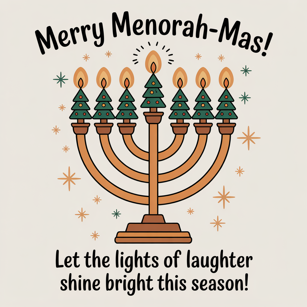 Menorah, and Christmas Card