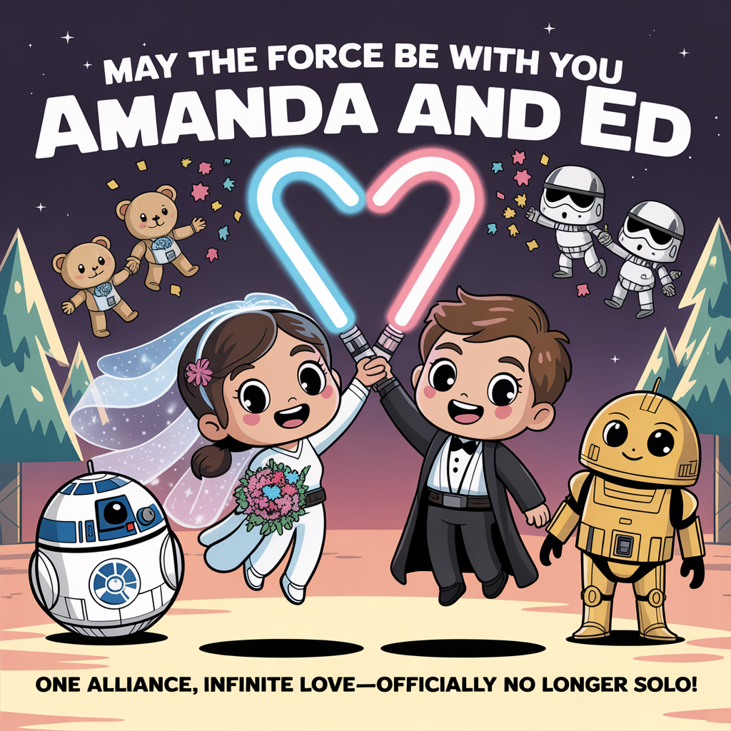Star wars, and Wedding Card
