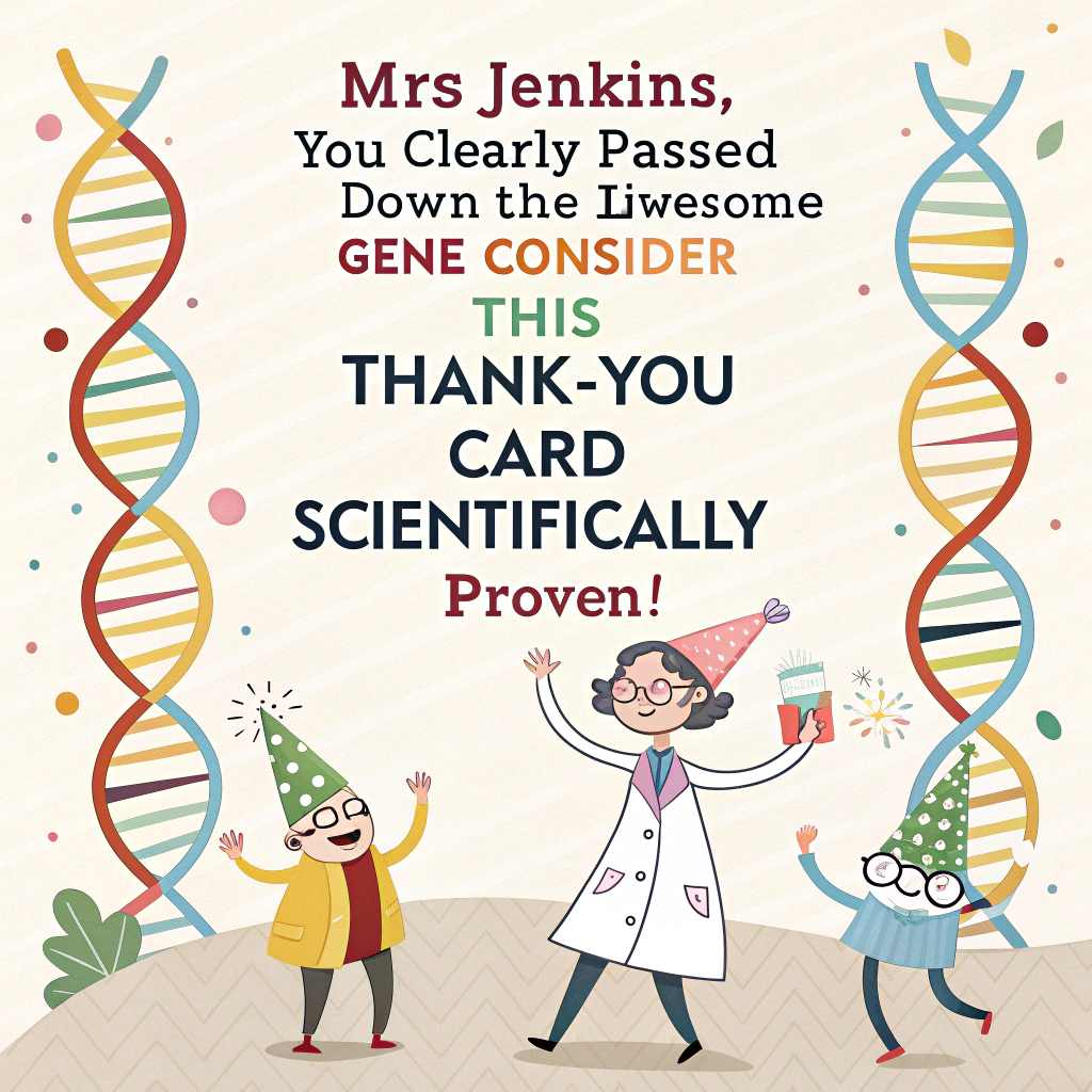 Genetics Thank-you Card
