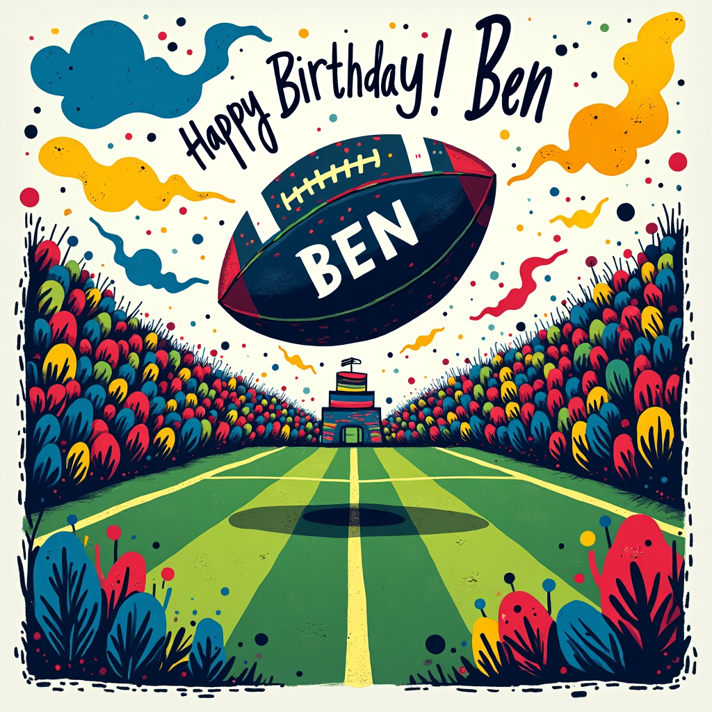 Seahawk’s nfl pithch Birthday Card