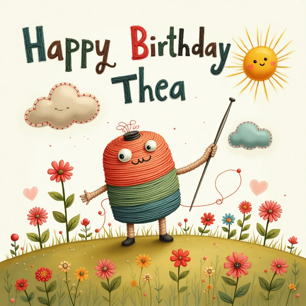 Stitch, and Birthday Card