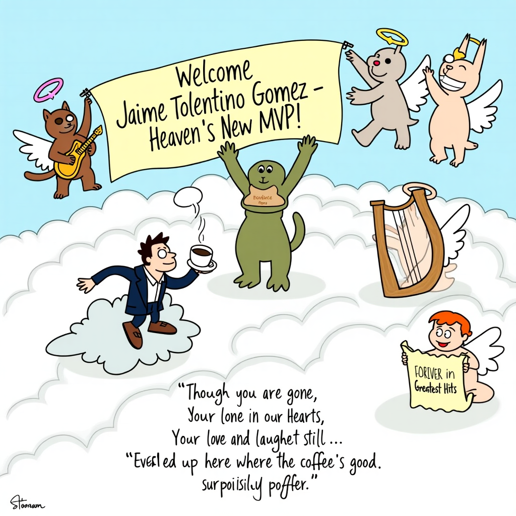 In Loving Memory Jaime Tolentino Gomez January 17, 1949 – May 13, 2025  “Though you are gone, your love and memories will forever live in our hearts.”  Forever in our hearts. Sympathy Card