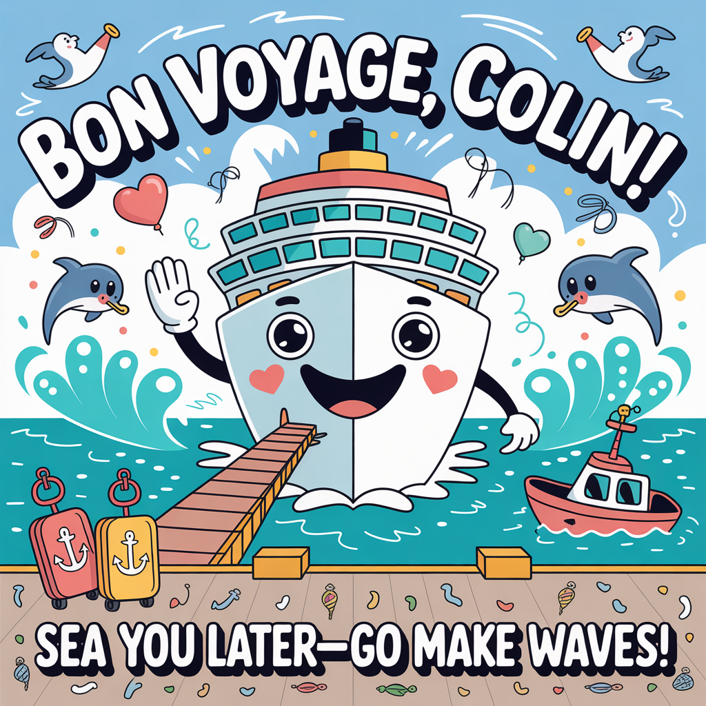 Cruise ships, and Farewell Card