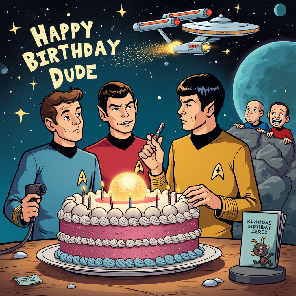 Star Trek Birthday Card