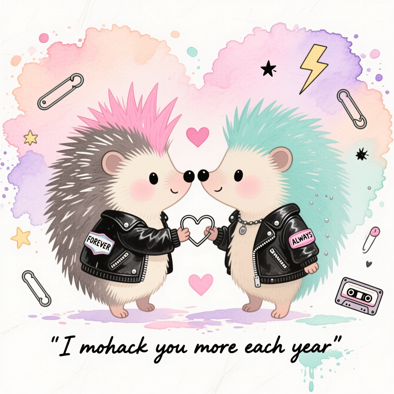 Punk, and Anniversary Card