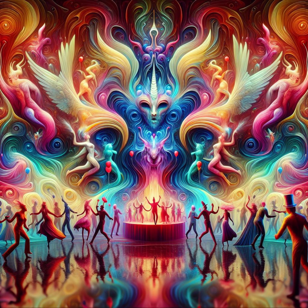 Dancing, Music, Eccentricity, Glamour, Colour, and Clubbing Birthday Card