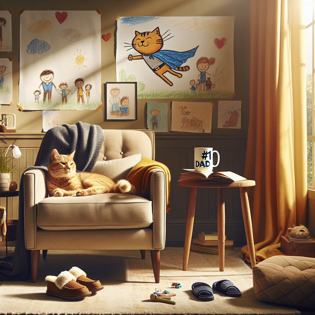 Ginger cat Fathers-day Card