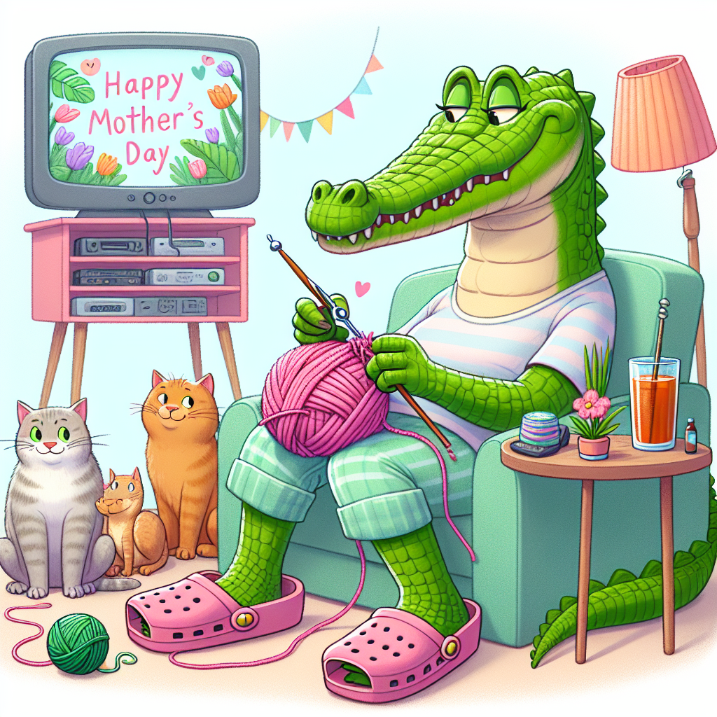 Crocs , Cats, Crochet , Diet Coke , and Television Mothers-day Card