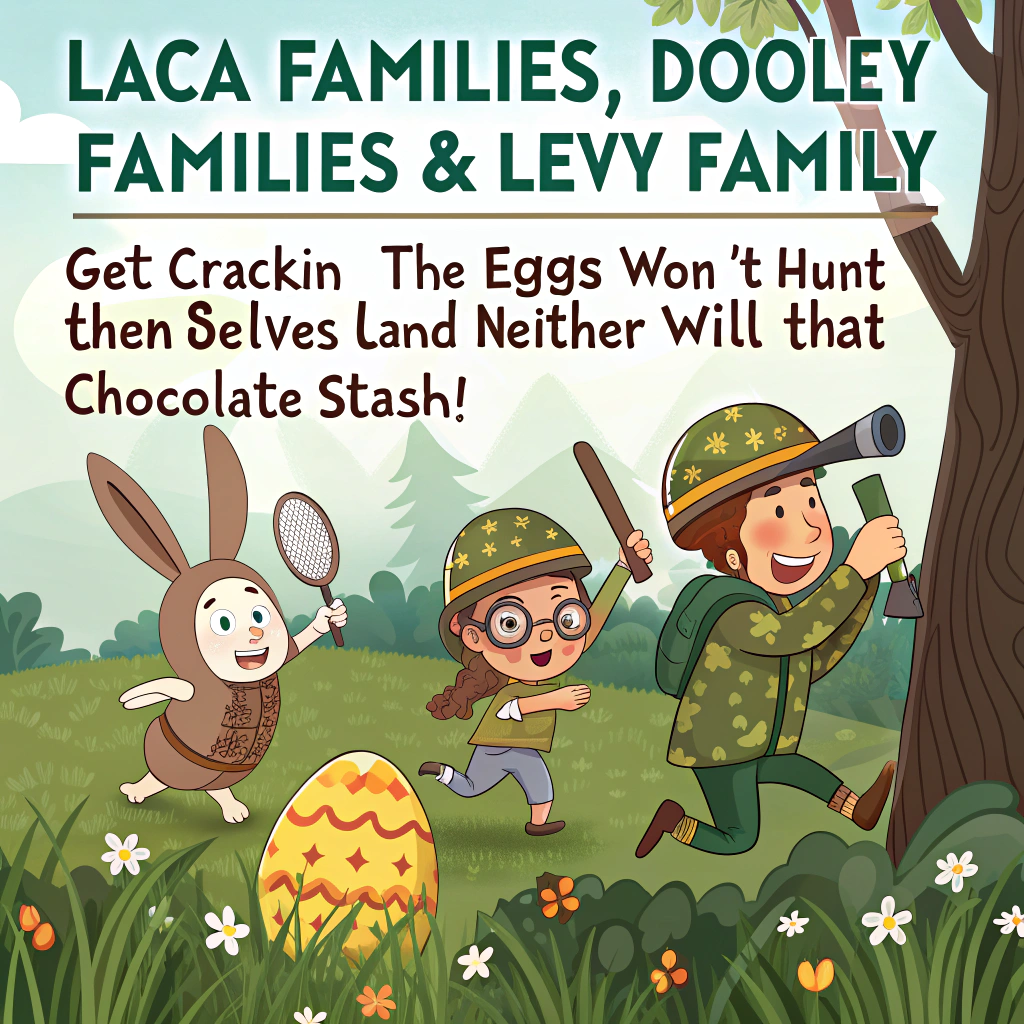 Hunting easter eggs, and Easter Card