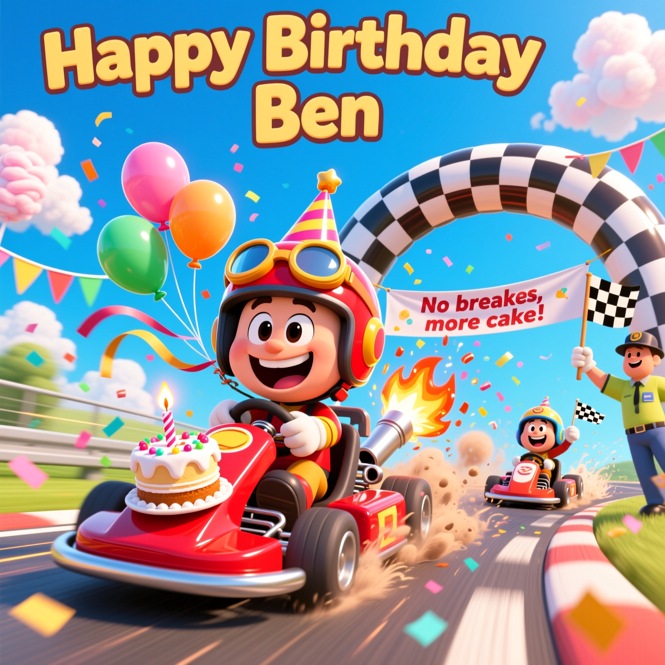 Go karting, and Birthday Card