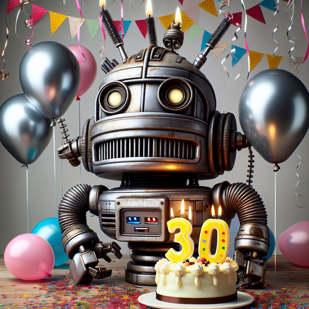Dalek,  Birthday candles, Balloons, and 30th Birthday Card