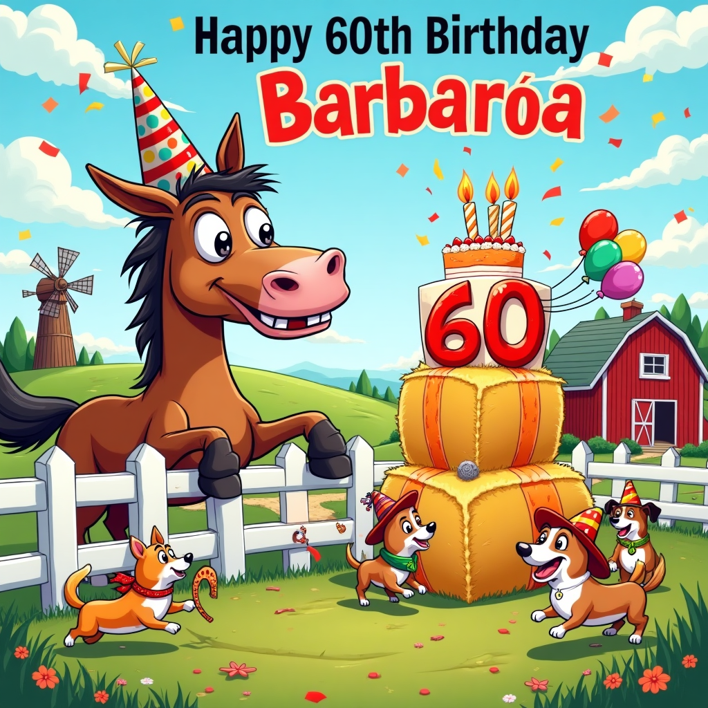 Horses, Rural living, Dogs, and Birthday Card